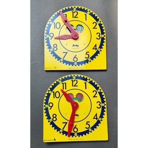 Original JUDY CLOCK LEARN TO TELL TIME Large Educational Homeschool Daycare